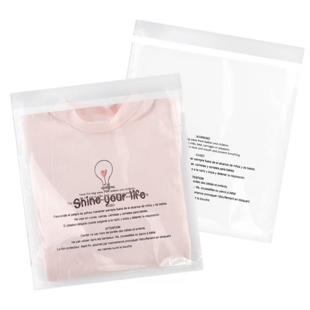 50 Clear Poly Mailer Bags 10" x 13" Self Seal 1.6 Mil Clothing Shipping Bags